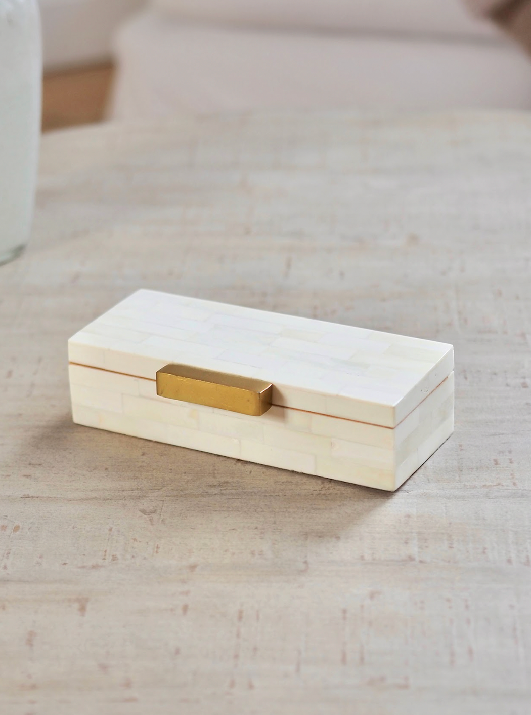 Mirabel Bone Box w Handle